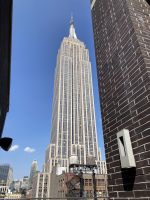 Empire State Building - Blick von der Dachterrasse unseres Hotels: HYATT Herold Square