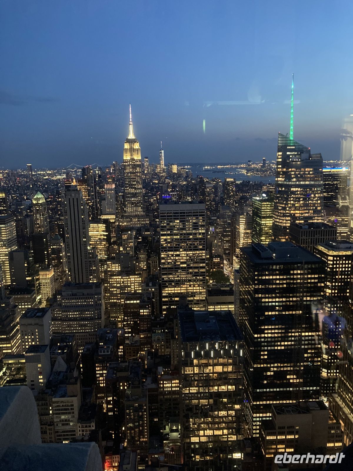 Am letzten Abend: unvergessliche Blicke von Top of the Rock (Rockefeller Center)
