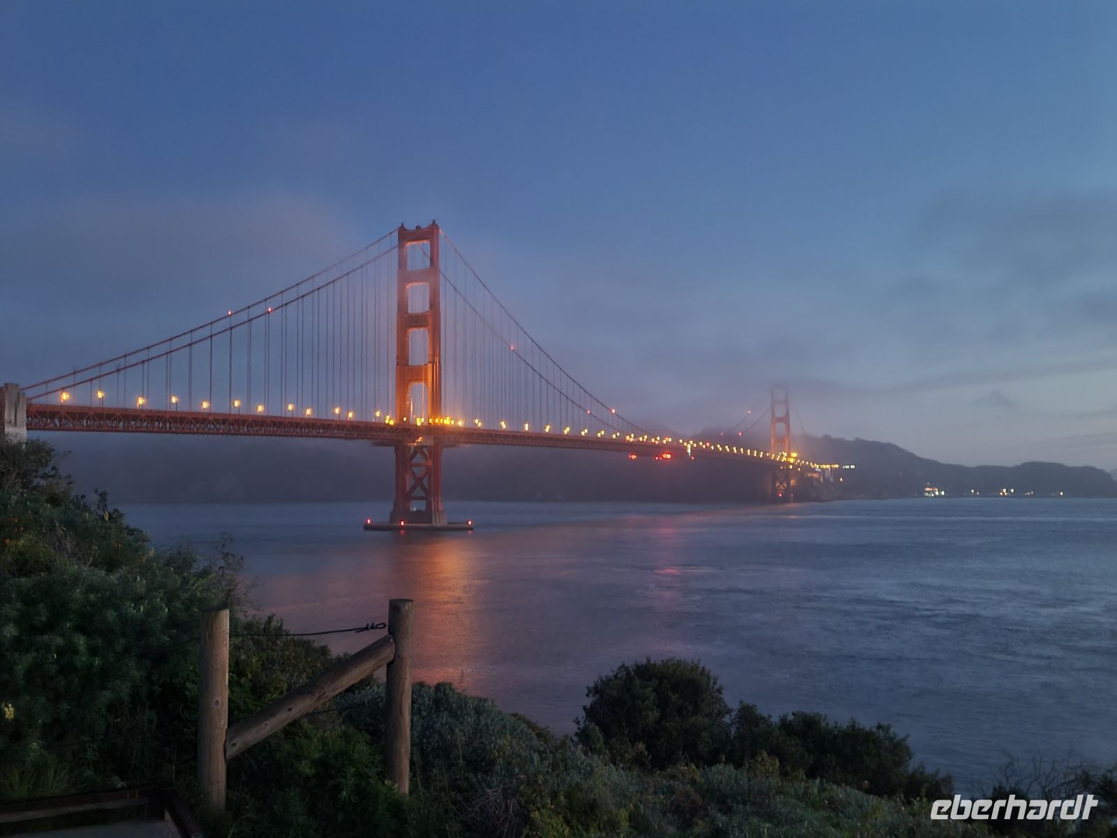 004 San Fransisco - Golden Gate Bridge im Morgengrauen