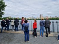 während der Stadtrundfahrt