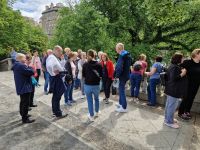 während der Stadtrundfahrt