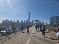 Spaziergang über die Brooklyn Bridge