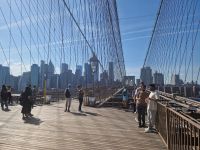 Spaziergang über die Brooklyn Bridge