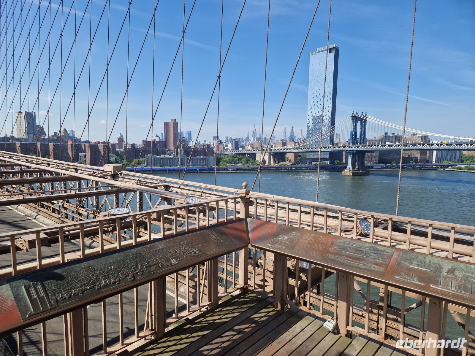 Spaziergang über die Brooklyn Bridge