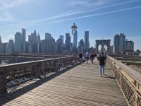 Spaziergang über die Brooklyn Bridge