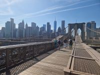 Spaziergang über die Brooklyn Bridge