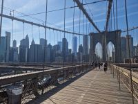 Spaziergang über die Brooklyn Bridge