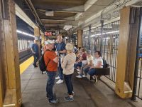 in der U-Bahn Station