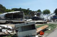 Filmkulisse Flugzeugabsturz