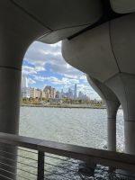 Blick auf Downtown von Little Island