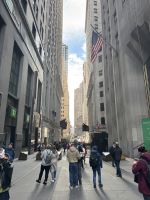 Spaziergang entlang der Wall Street