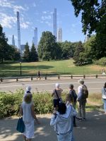 Die Bleistift-Apartment-Wolkenkratzer im Süden des Central Park