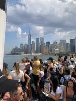 Gedränge auf der Fahrt zur Statue of Liberty – und was für ein Blick!