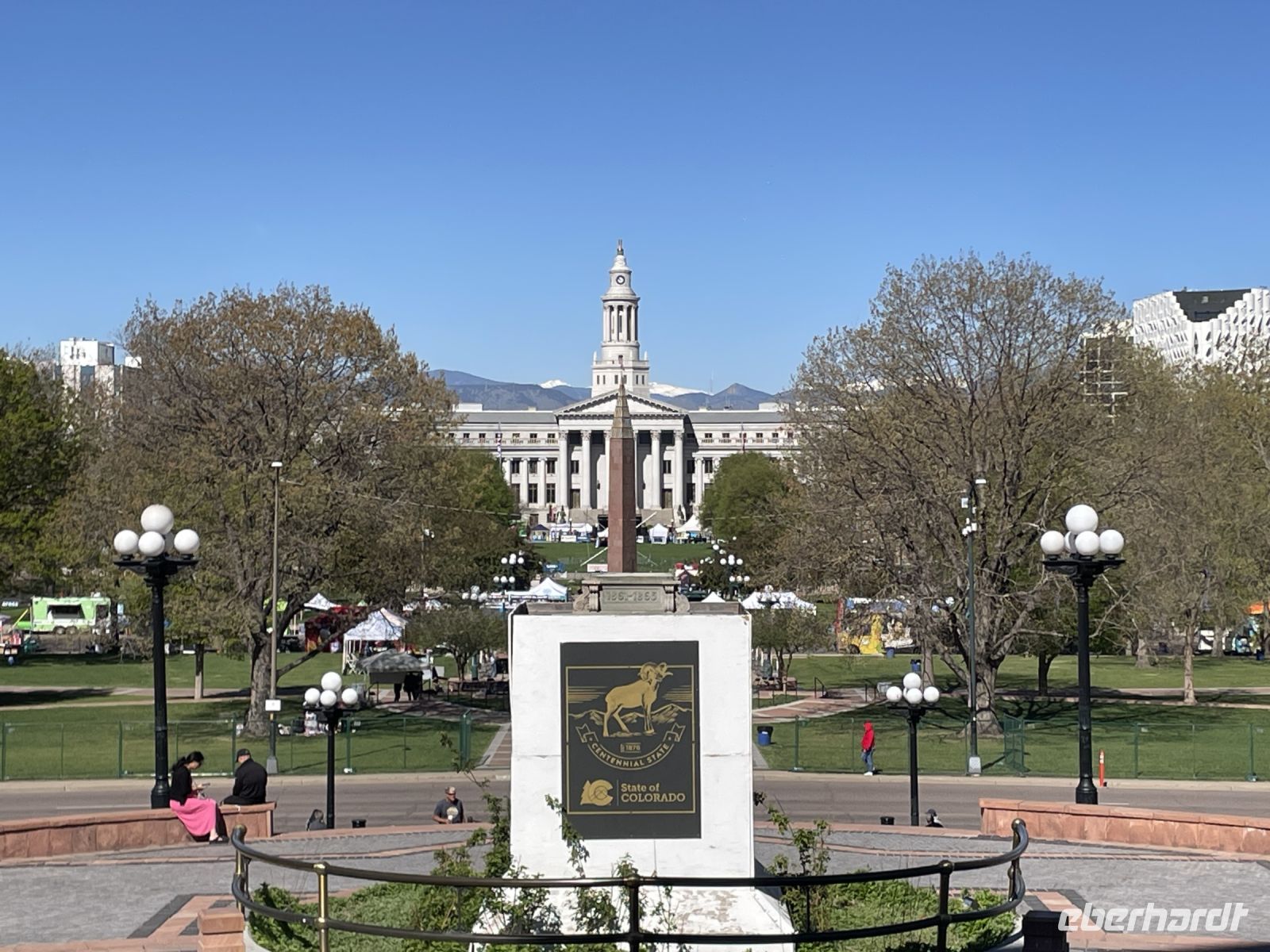 Stadtrundfahrt in Denver - Fotostopp am Capitolgebäude von Colorado