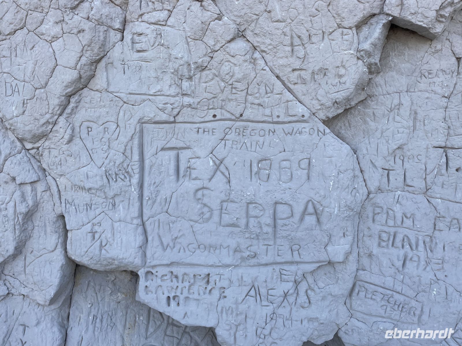 kurzer Fotostopp am REGISTER CLIFF STATE HISTORIC SITE