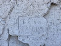 kurzer Fotostopp am REGISTER CLIFF STATE HISTORIC SITE