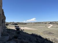 kurzer Fotostopp am REGISTER CLIFF STATE HISTORIC SITE