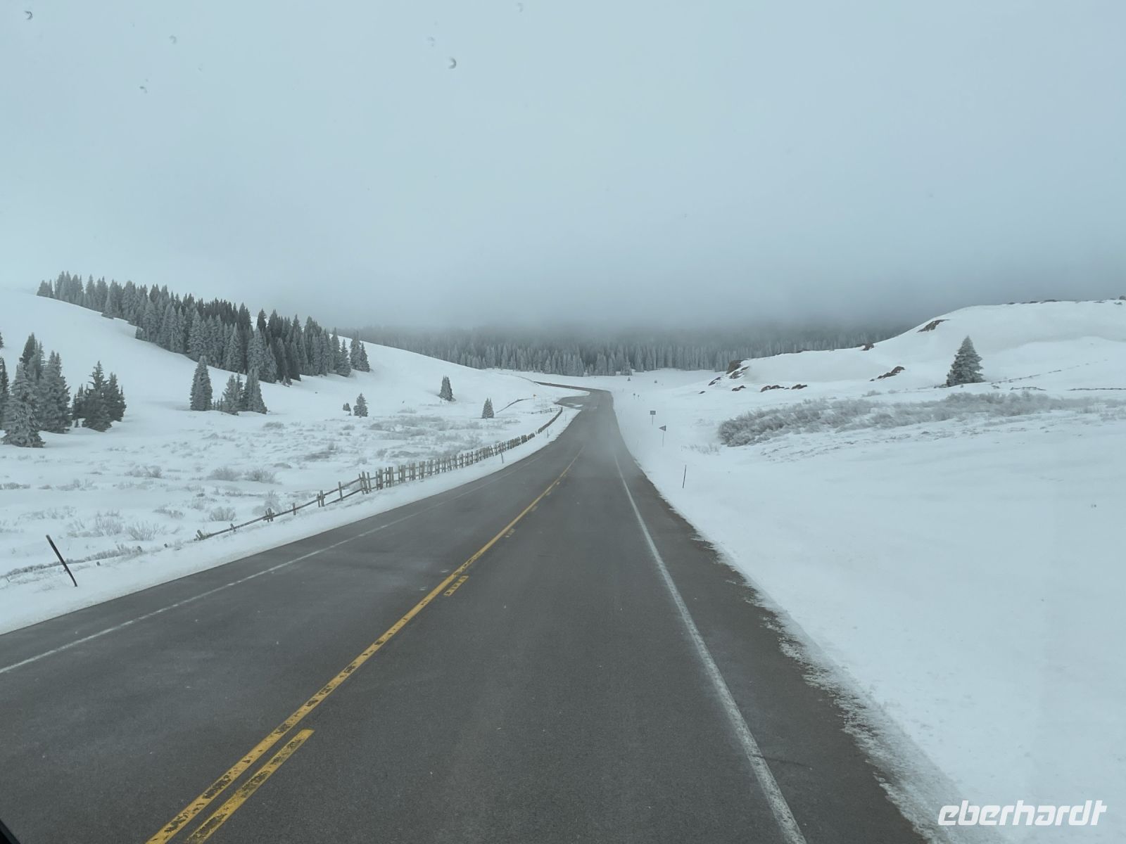 tolle Schneelandschaft im Bighorn National Forest