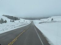 tolle Schneelandschaft im Bighorn National Forest