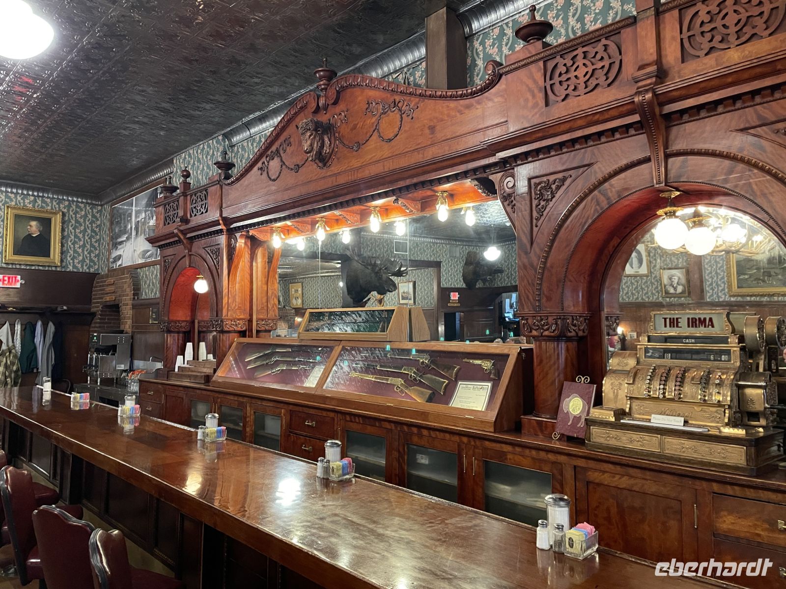 Abendessen im historischen Irma Hotel - gegründet vom Bisonjäger Buffalo Bill