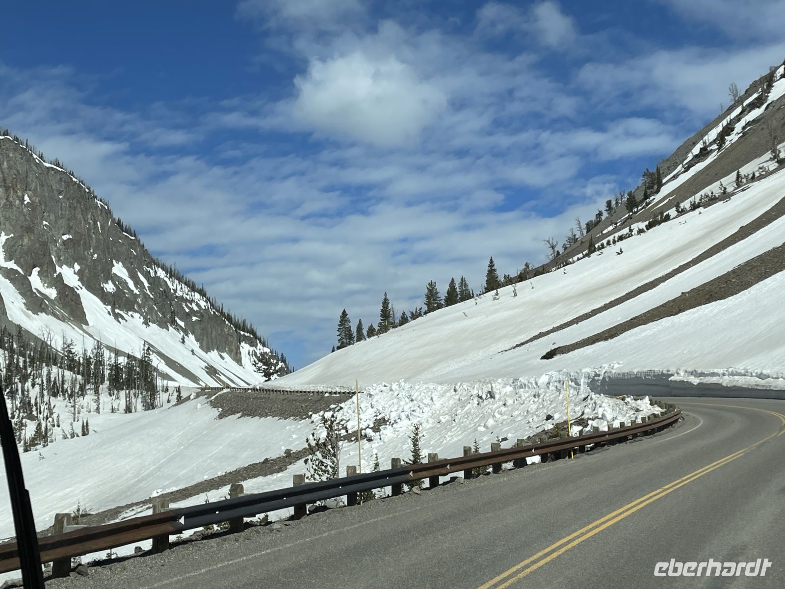 Fahrt durch den Yellowstone Nationalpark