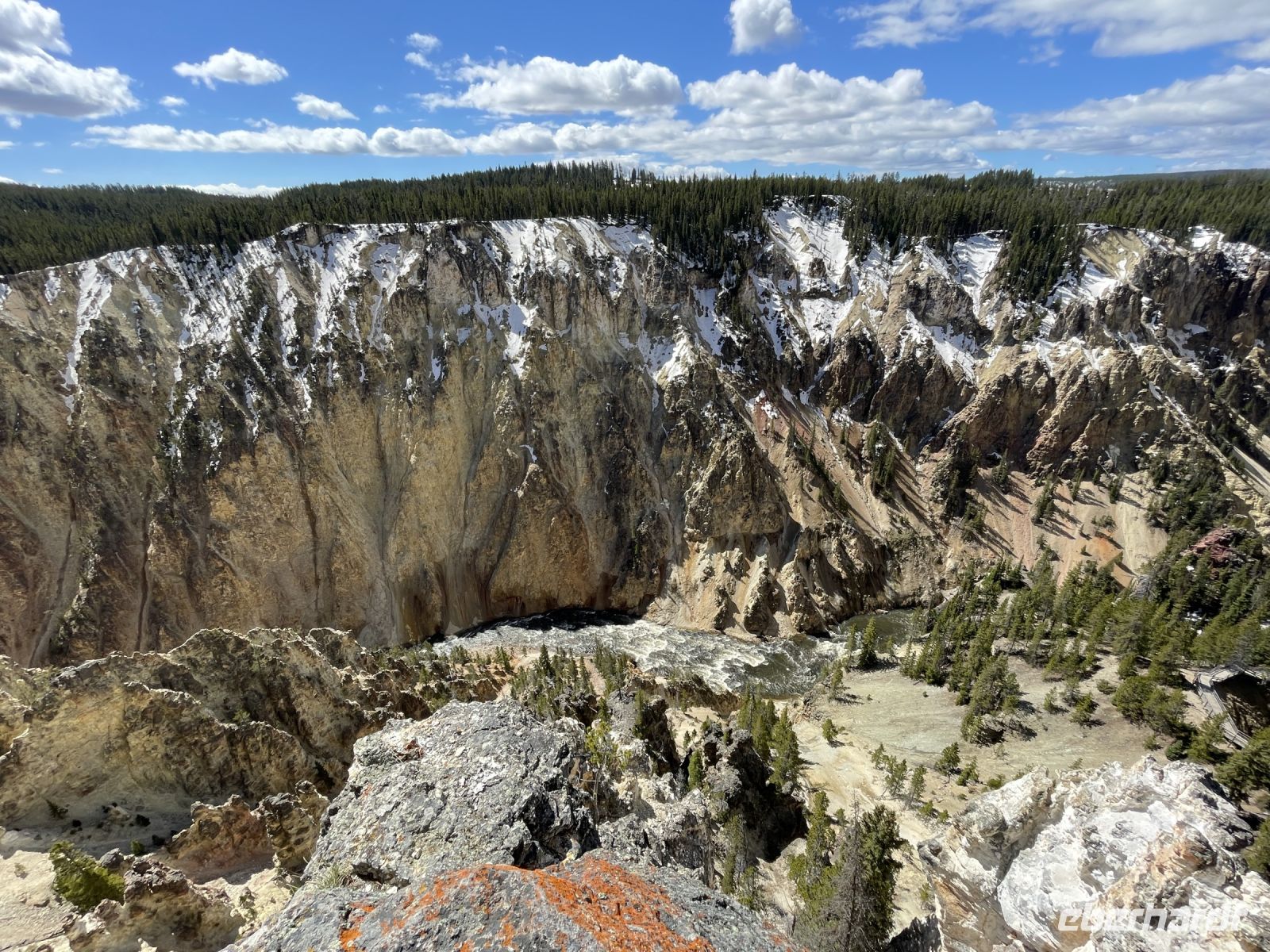 Yellowstone Nationalpark - Lockout Lower Yellowstone Wasserfall
