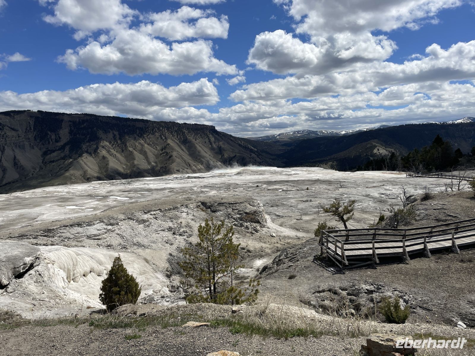 Yellowstone Nationalpark - Mamuth Hot Springs (heiße Quellen)