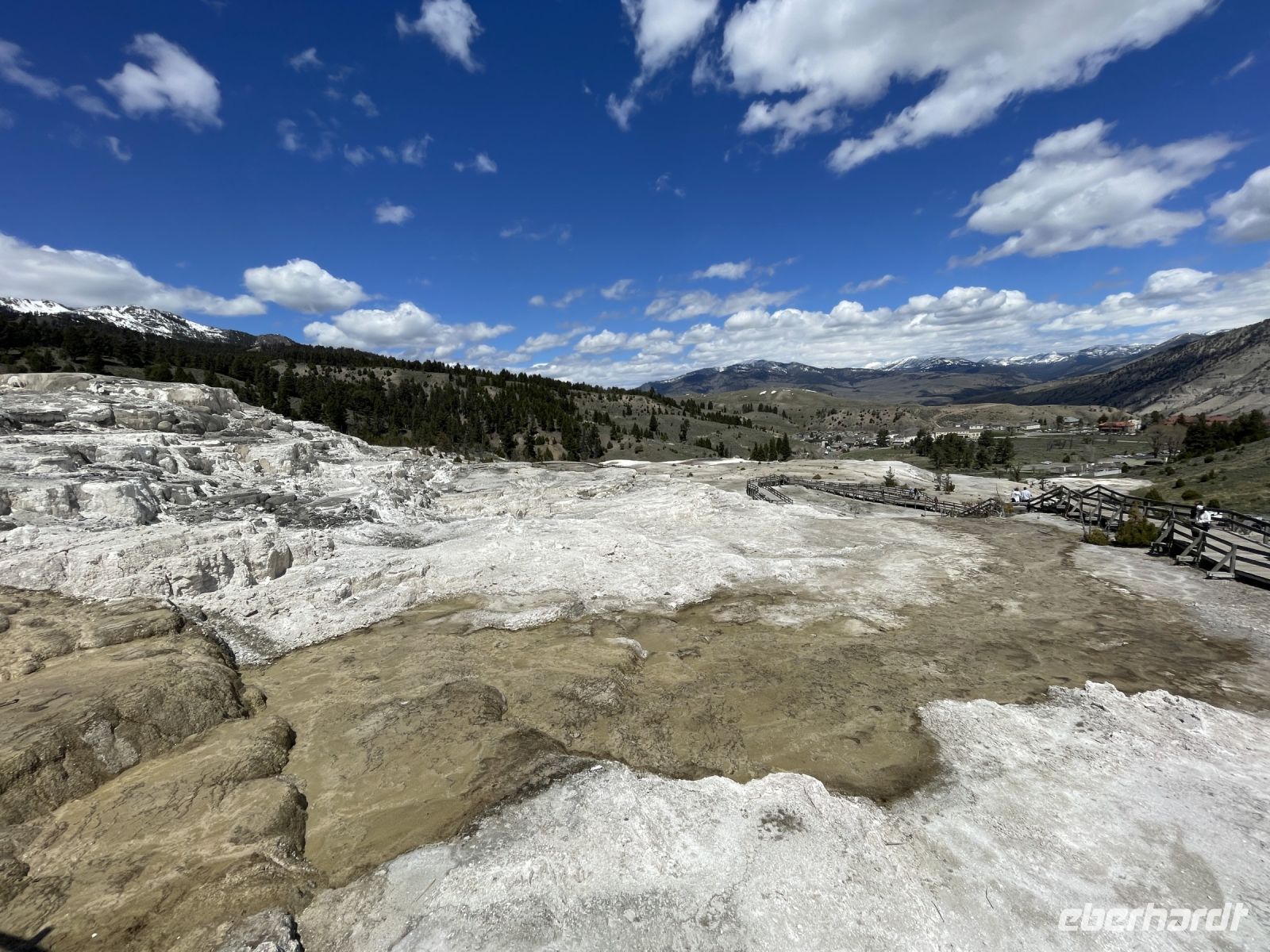 Yellowstone Nationalpark - Mamuth Hot Springs (heiße Quellen)