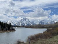 Teton Nationalpark - Fotostopp am Oxbond Abend Turnout