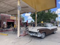 Auf der Fahrt nach Las Vegas - Mittagspause in Seligmann