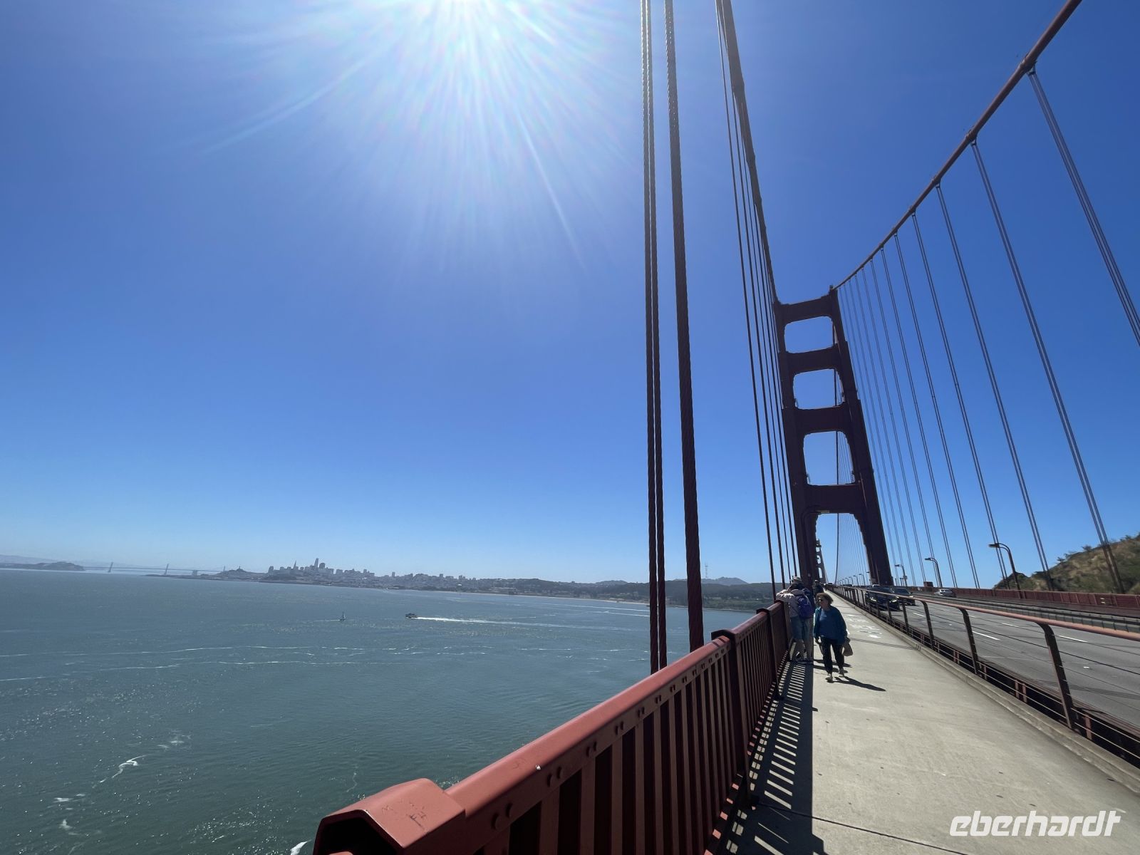 San Francisco - Spaziergang über die Golden Gate Bridge
