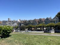 San Francisco - Alamo Square - die berühmten Häuser Painted Ladies