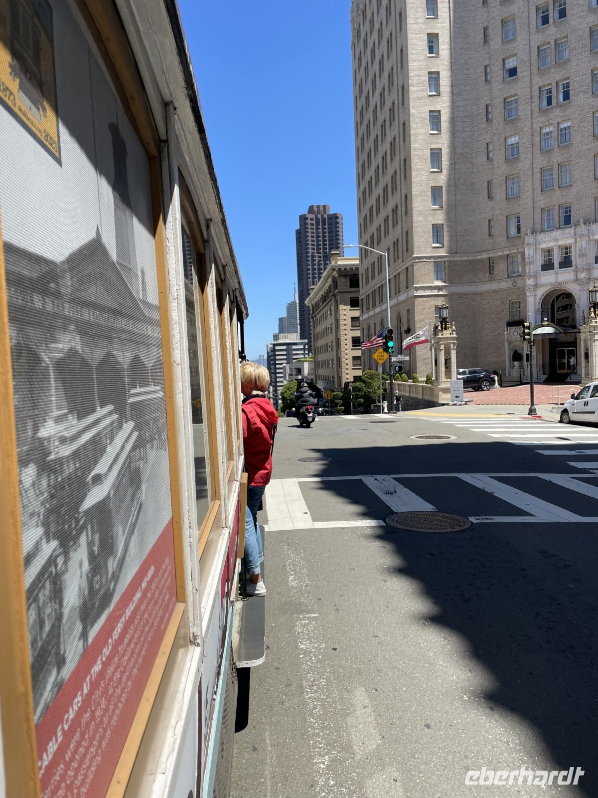San Francisco - Fahrt mit einer Cable Car