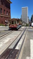 San Francisco - Fahrt mit einer Cable Car