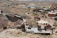 Blick über die Calico-Geisterstadt