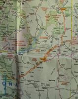 Unsere heutige Reiseroute nach Moab