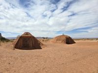 Hütten der Navajo Indianer
