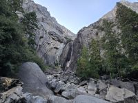 Horse Tail Wasserfall, jetzt im September führt er kaum noch Wasser