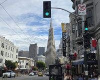 Transamerica Pyramid in China Town