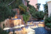 Springbrunnen vorm Hotel Palazzo