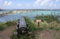 Blick vom Fort Louis auf Marigot St. Martin