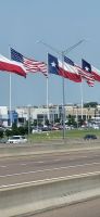 3 Flagge der USA und Texas