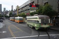 San Francisco - alte Straßenbahnen