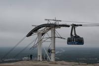 mit der Seilbahn auf Stone Mountain