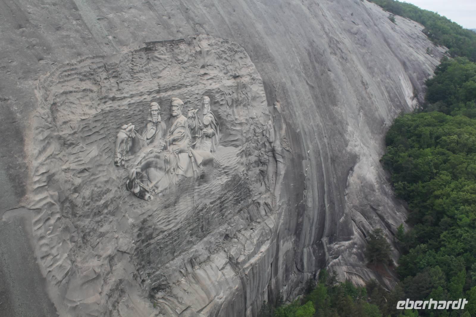 Reiterrelief am Stone Mountain