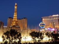 Wassershow vorm Hotel Bellagio