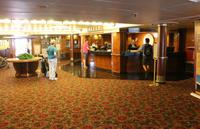 Rezeption im Hotelschiff Queen Mary in Long Beach