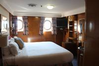 Kabine der Queen Mary mit teilweisen Originaleinbauten von 1936