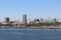 Blick von Queen Mary auf Long Beach - Los Angeles