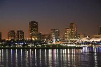 Blick von Queen Mary auf Long Beach - Los Angeles